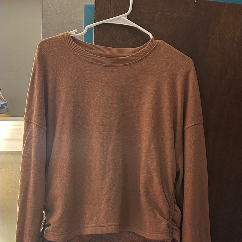 American Eagle Outfitters Tan Long Sleeve Top